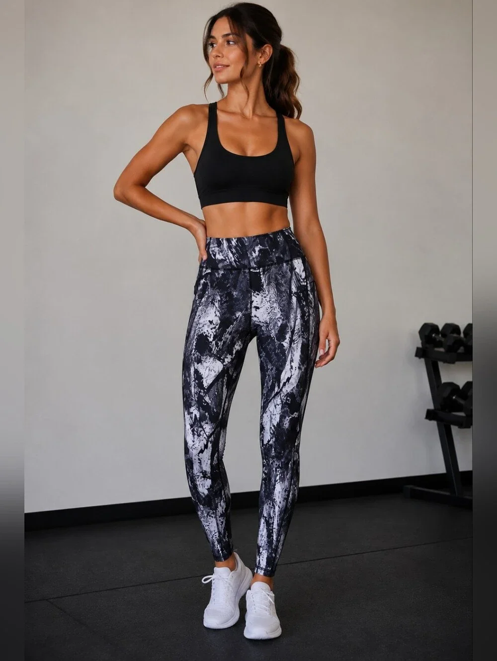 Under Armour Black and Gray Compression Leggings Small - Picture 1 of 5